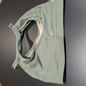Green  muscle nation sports bra
